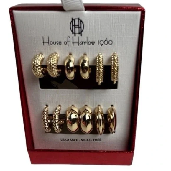 ✳︎10≡28   House of Harlow 1960  ピアス House Of Harlow 1960 Glass Pearl Flower Hoops Boxed | eBay